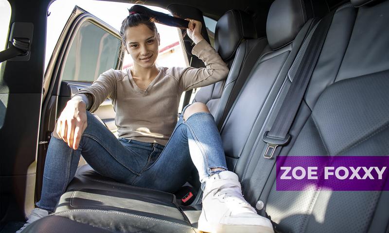 Zoe Foxxy - Brunette Teen Backseat Fucking