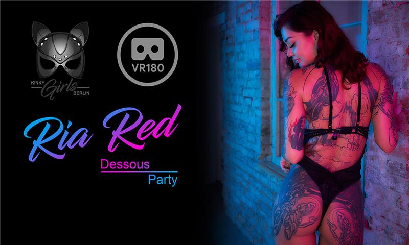 Ria Red - Dessous Party Alt-Girl Solo Striptease