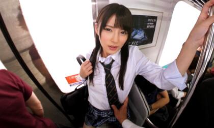 Haruka Hakii – Sticky Schoolgirls on the Train Part 1