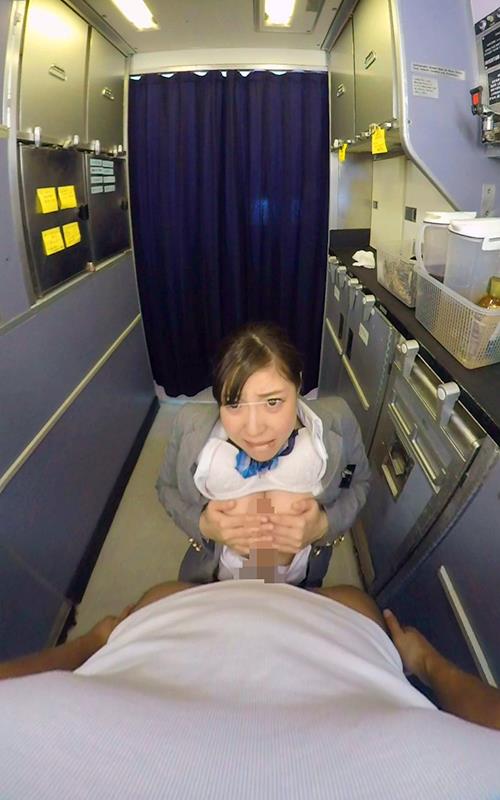 Stewardess Airplane Groping Creampie Special VR