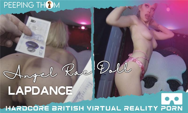 Lap Dance Busty Amateur with Pink Hair Solo Striptease