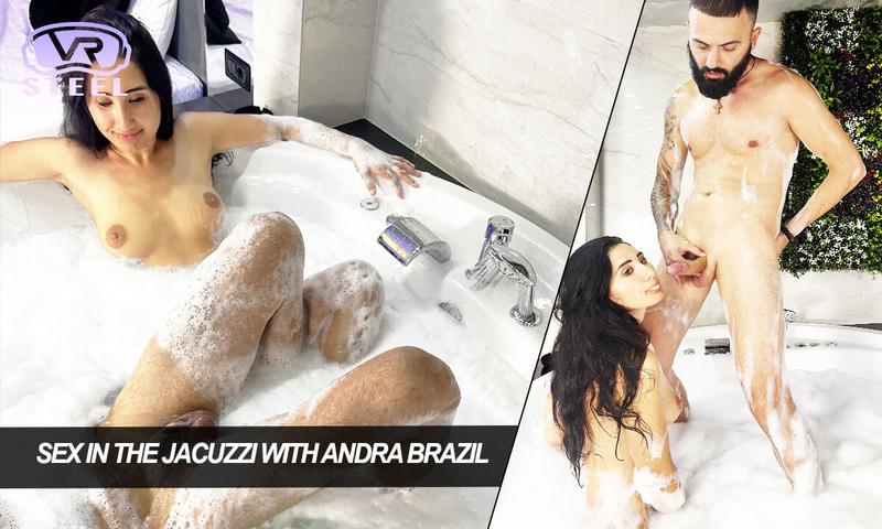 Sex In The Jacuzzi With Andra Brazil